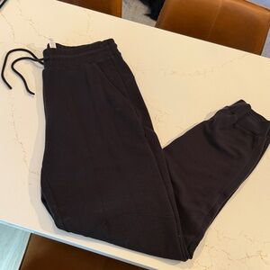 NWOT Alo Yoga Micro Waffle Fireside Sweatpant Black L